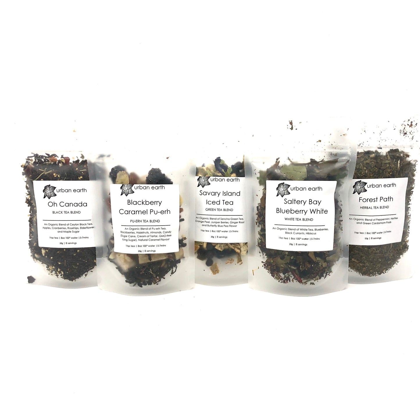 West Coast Mini Tea Collection: Set of 5 Teas