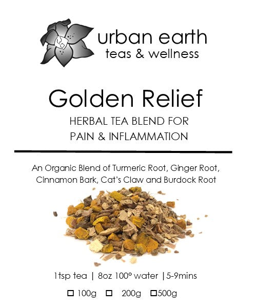 Golden Comfort (Herbal Tea Blend for Pain and Inflammation)