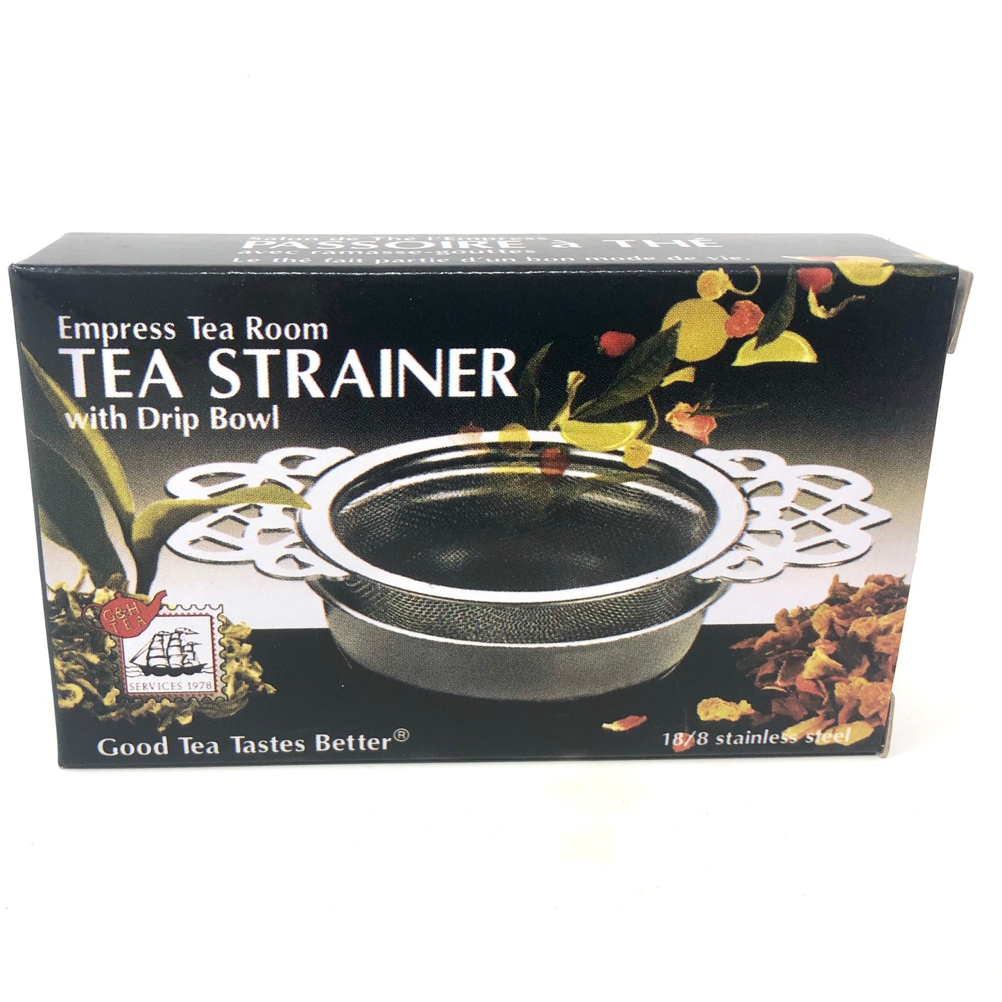 Empress Tea Room Strainer with Drip Bowl